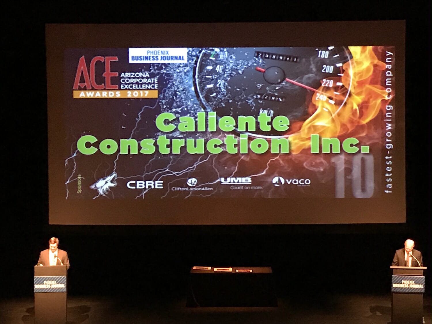 Caliente Honored as One of the Fastest Growing Private Businesses in Arizona