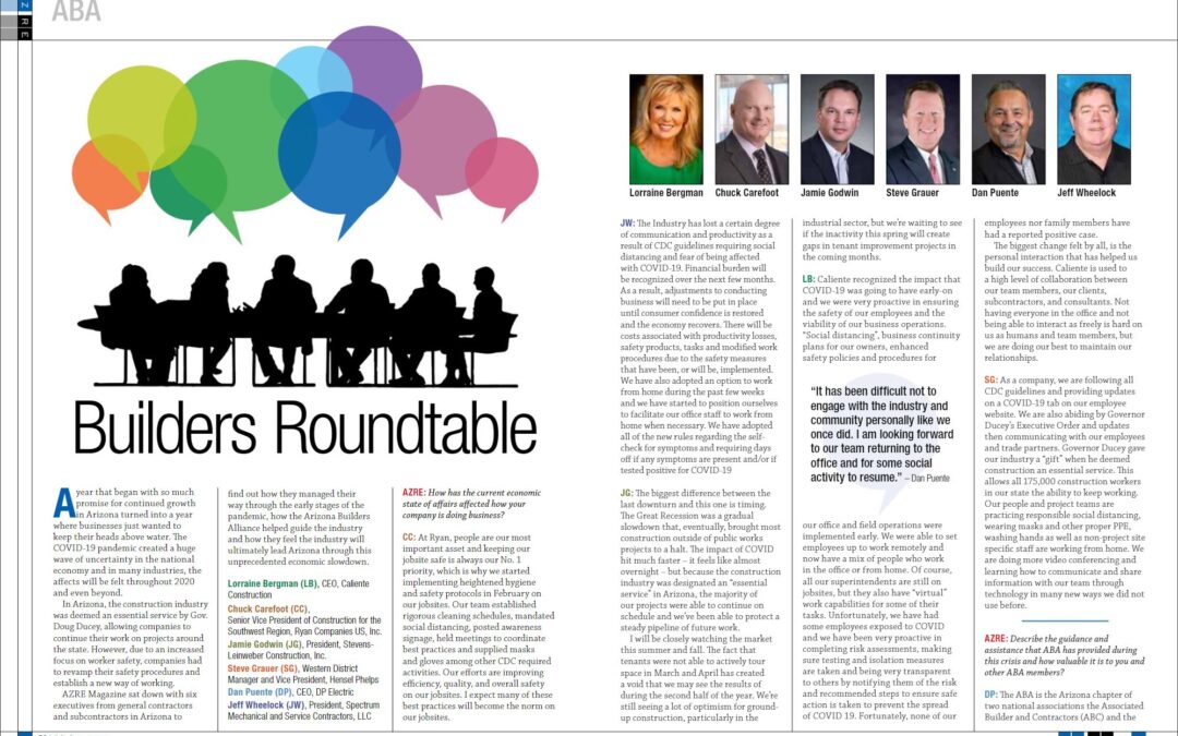 Round Table With ABA Caliente Construction Inc 